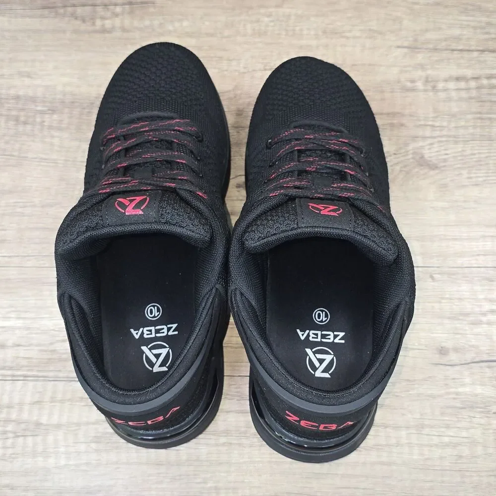 Zeba Hands Free Women's Size 10 Black Ember Red Slip On Walking Shoes Sneakers